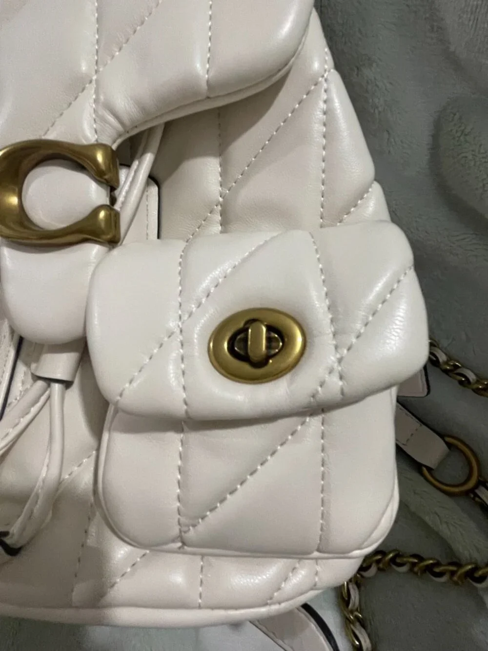 Coach Quilted Backpack
